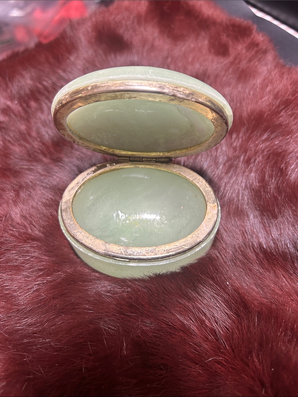 Round Pale Green Decorative Box